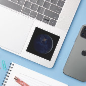 夜はアメリカのシティライトと完全な地球 シール (ノートパソコンとiPhone)