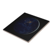 夜はアメリカのシティライトと完全な地球 タイル (側面)