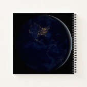 夜はアメリカのシティライトと完全な地球 ノートブック (裏面)