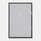 夜はアメリカのシティライトと完全な地球 ポストイット (正面)