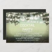 夜はカクテルのパーティの招待状をつけます 招待状 (正面/裏面)