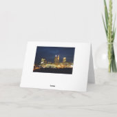 夜はクリーブランドの挨拶状をつけます カード (裏面)