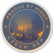 夜はプラハ。チェコ・プラハ シール (正面)