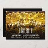 夜はメリー定年パーティー 招待状 (正面/裏面)