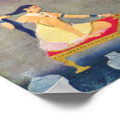 夜はラダ。ムガル絵画のCa 1650Th By Indis ポスター (角)