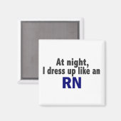 夜はラングのようにドレスアップする マグネット (正面/裏面)