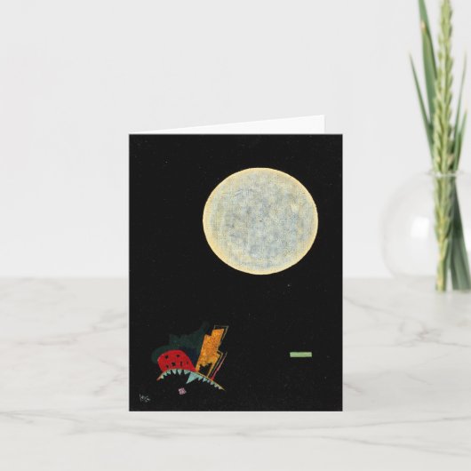 夜はワ絵画ッシリー・カンディンスキーの サンキューカード (正面)