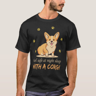 夜は安心 コーギーと一緒に眠ろう 33 Tシャツ