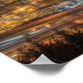 夜は車から光が漏れる ポスター (角)