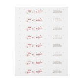 夜は静かすべて穏やかなクリスマス ラップアラウンドラベル (シート)