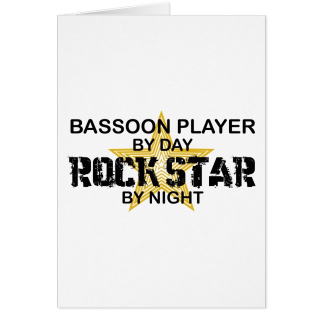 夜までにバスーンプレーヤーのロックスター (正面)