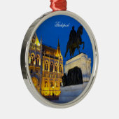 夜までにブダペストの議会 メタルオーナメント (右)