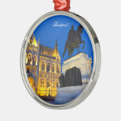 夜までにブダペストの議会 メタルオーナメント (左)