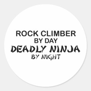 夜までにロック・クライマーの致命的な忍者 ラウンドシール