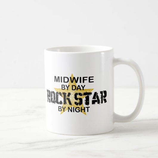 夜までに助産婦のロックスター コーヒーマグカップ (右)