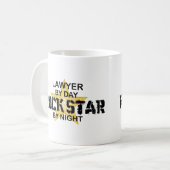 夜までに弁護士のロックスター コーヒーマグカップ (正面左)