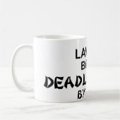 夜までに弁護士の致命的な忍者 コーヒーマグカップ (左)