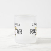 夜までに心臓学医のロックスター フロストグラスマグカップ (中央)