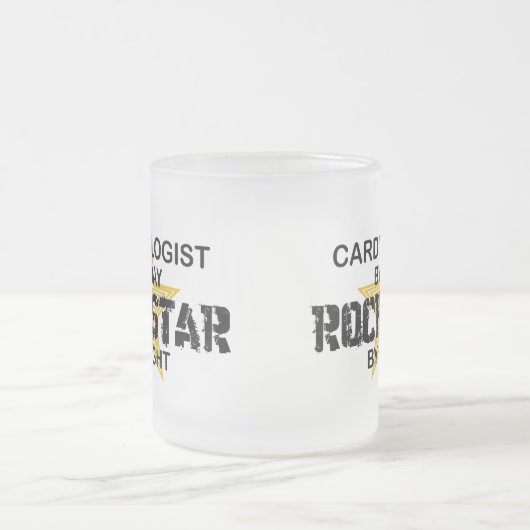 夜までに心臓学医のロックスター フロストグラスマグカップ (中央)