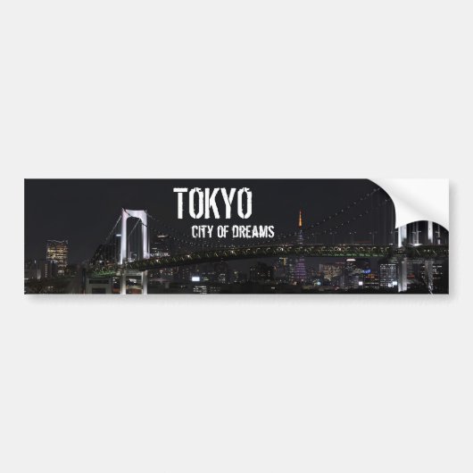 夜までに東京 バンパーステッカー (正面)