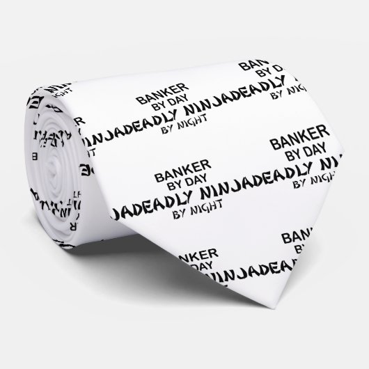 夜までに銀行家の致命的な忍者 ネクタイ (ロール)