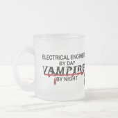 夜までに電気技師の吸血鬼 フロストグラスマグカップ (左)