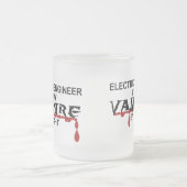 夜までに電気技師の吸血鬼 フロストグラスマグカップ (中央)