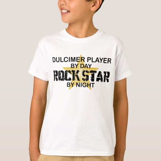 夜までにDulcimerのロックスター Tシャツ (正面)