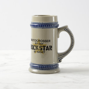 夜までにMotocrosserのロックスター ビールジョッキ