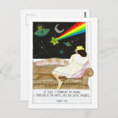 夜めい想感動的に ポストカード (正面/裏面)