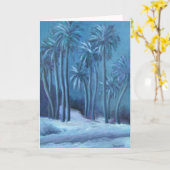 夜やし挨拶状 カード (黄色い花)