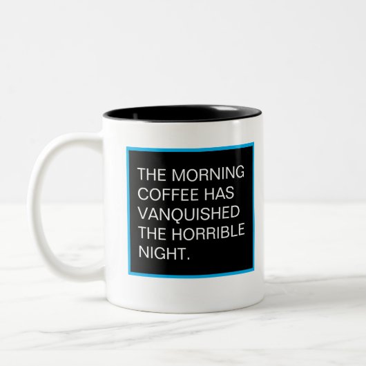 夜を征服して下さい ツートーンマグカップ (左)