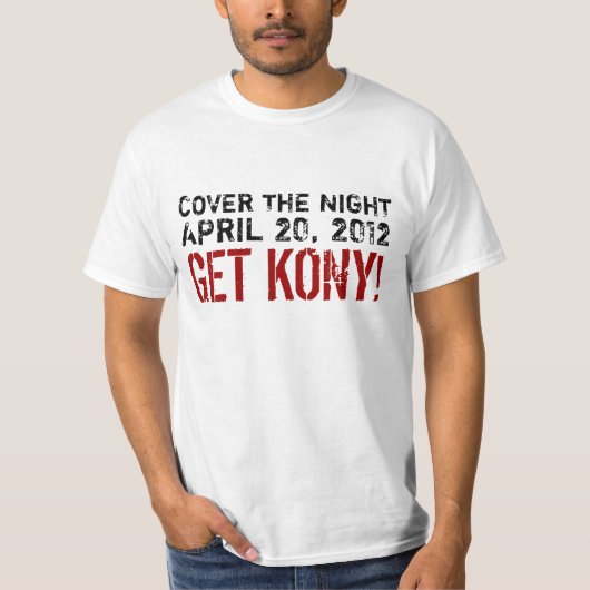 夜を得ますKonyをカバーして下さい Tシャツ (正面)