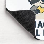 夜を徹してスナックしながら一日中を追い込む マウスパッド (コーナー)