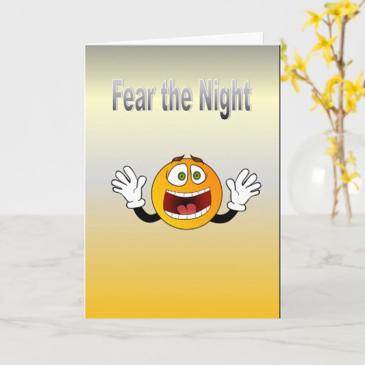 夜を恐れる カード (黄色い花)