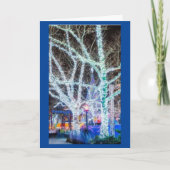 「夜を明るく/クリスマスを楽しむ」ホリデーカード シーズンカード (正面)