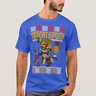 夜アステカの神 Tシャツ