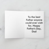 夜オオカミの    幸せな父の日 カード (内部)