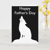 夜オオカミの    幸せな父の日 カード (黄色い花)