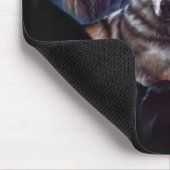 夜オオカミオオカミ2812983 296 300 マウスパッド (コーナー)