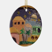 夜オーナメントによるエルサレム セラミックオーナメント (右)