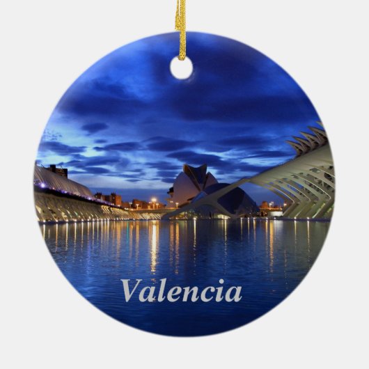 夜オーナメントによるバレンシア セラミックオーナメント (裏面)