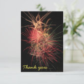 夜カラフルの花火サンキューカード サンキューカード (スタンド正面)