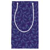 夜ガの蝶背景 スモールペーパーバッグ (正面)