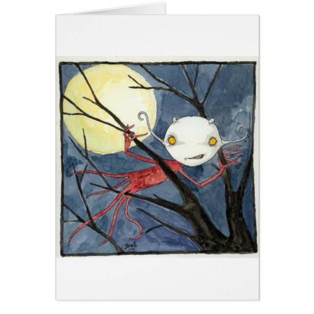 "夜クリープ"の空白のなカード (正面)