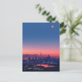 夜ケープタウン南アフリカのヴィンテージ旅行 ポストカード (スタンド正面)