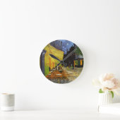 夜ゴッホのカフェ台地 ラウンド壁時計 (ホーム)