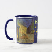 夜ゴッホの喫茶店のギフトのCafe台地 マグカップ (左)