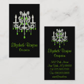 夜シャンデリアの~の名刺 名刺 (正面/裏面)