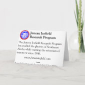 夜ジュノーIcefield (中ブランク)の分野のキャンプ カード (裏面)